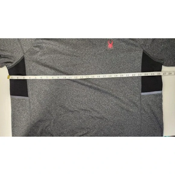 Spyder Men's XXL Shirt Gray Long Sleeve Activewear ProWeb Lightweight Top - Picture 4 of 7